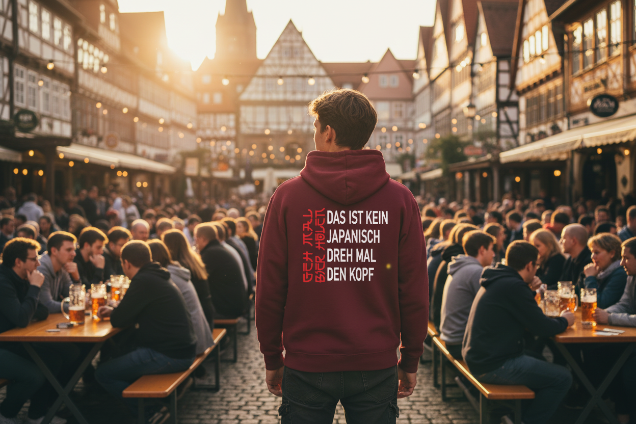Geh mal Bier holen – Hoodie Rücken