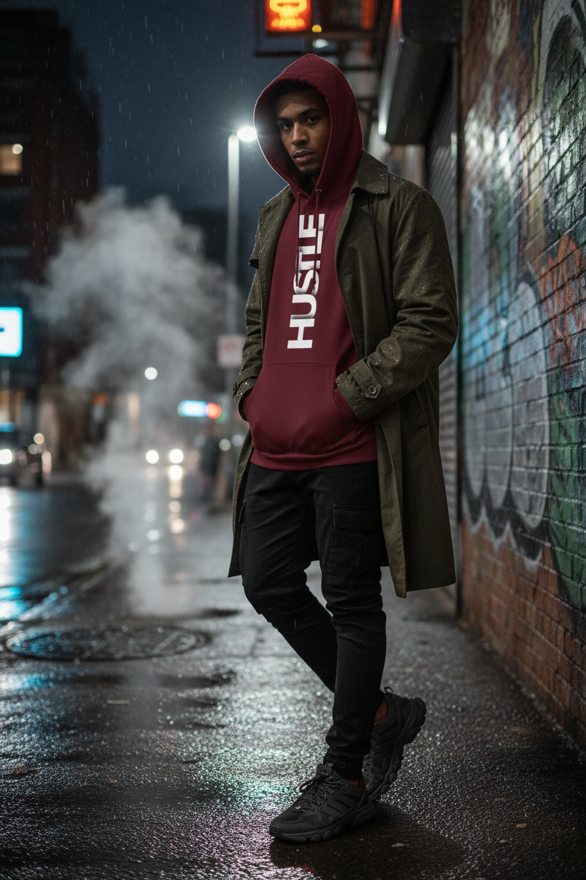 Hustle - Basic Unisex Hoodie Lifestyle