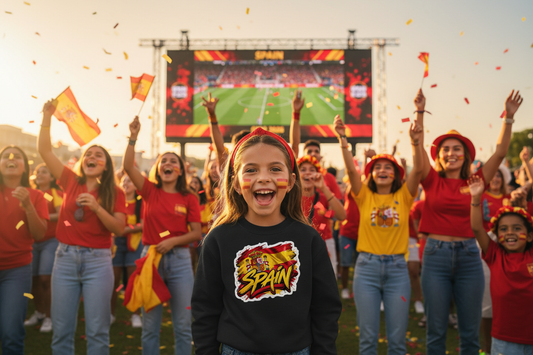 WM 26 Spanien Kids Basic Sweatshirt Lifestyle Stadion